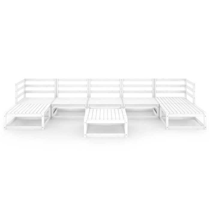 8-tlg. Garten-Lounge-Set Massivholz Kiefer