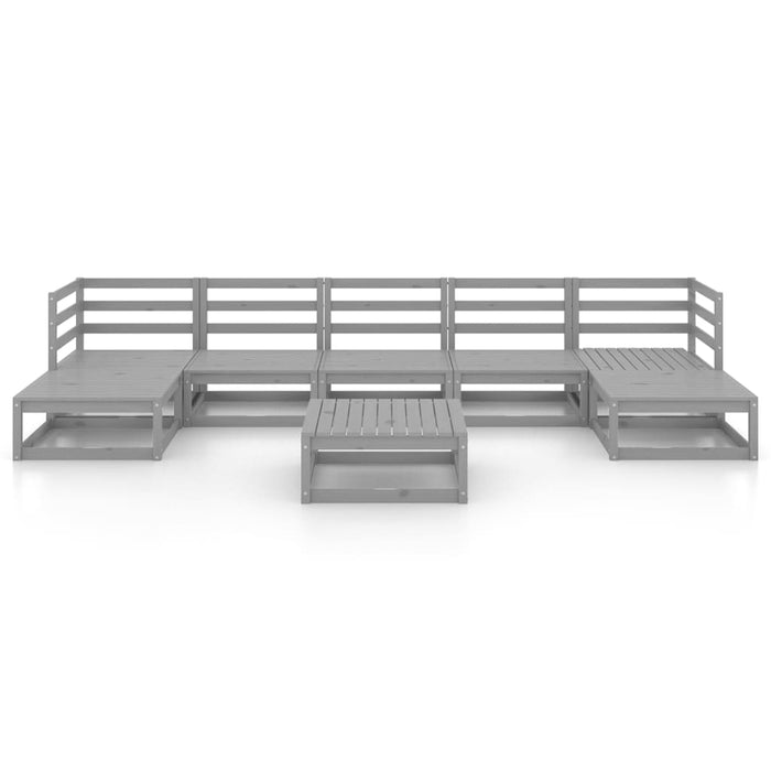 8-tlg. Garten-Lounge-Set Massivholz Kiefer