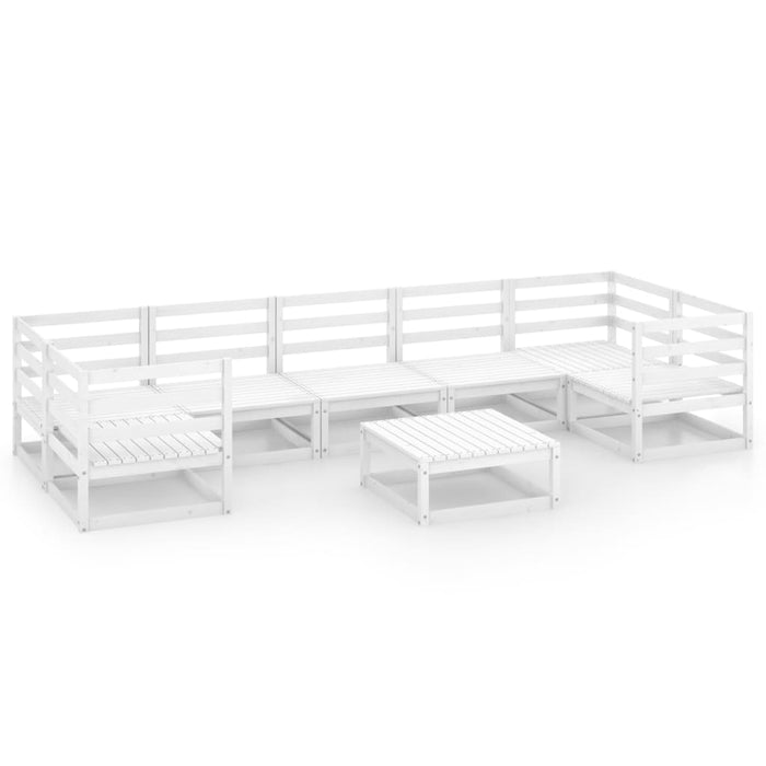 8-tlg. Garten-Lounge-Set Massivholz Kiefer