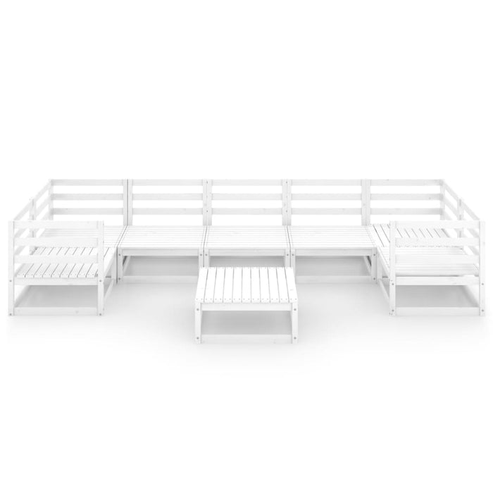 8-tlg. Garten-Lounge-Set Massivholz Kiefer