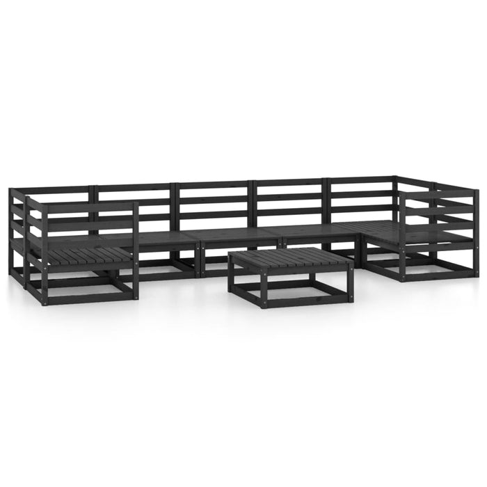8-tlg. Garten-Lounge-Set Massivholz Kiefer