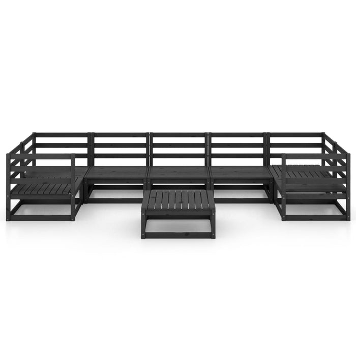 8-tlg. Garten-Lounge-Set Massivholz Kiefer