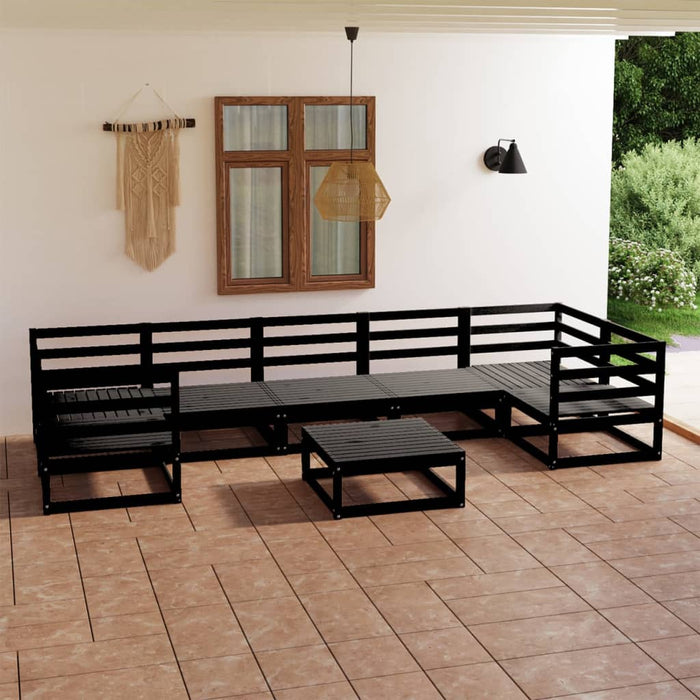 8-tlg. Garten-Lounge-Set Massivholz Kiefer