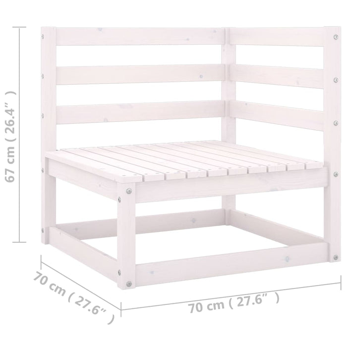 4-tlg. Garten-Lounge-Set mit Kissen Kiefer Massivholz