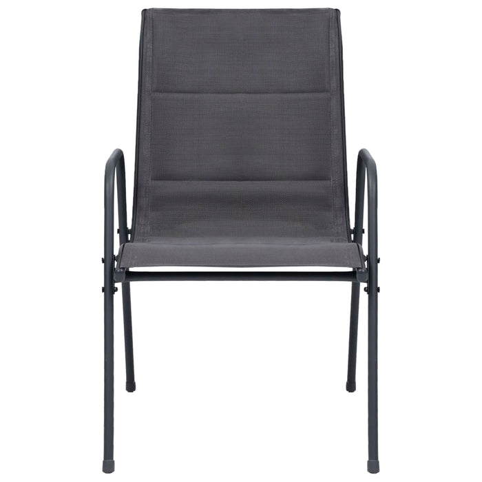 3-tlg. Garten-Essgruppe Stahl Anthrazit