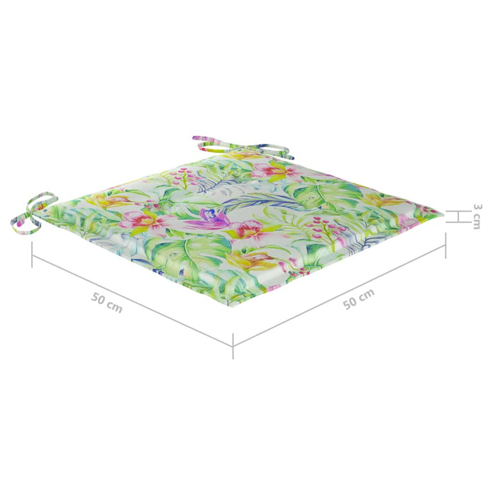 Gartenstühle mit Kissen 8 Stk. Massivholz Akazie Grau