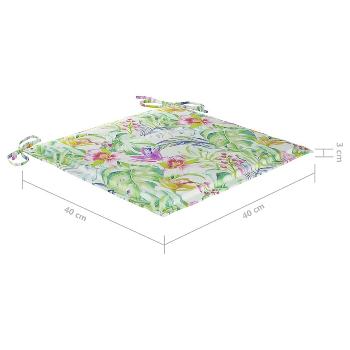 Klappbare Gartenstühle 8 Stk. mit Kissen Massivholz Akazie