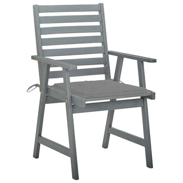 Garten-Essstühle mit Kissen 8 Stk. Massivholz Akazie