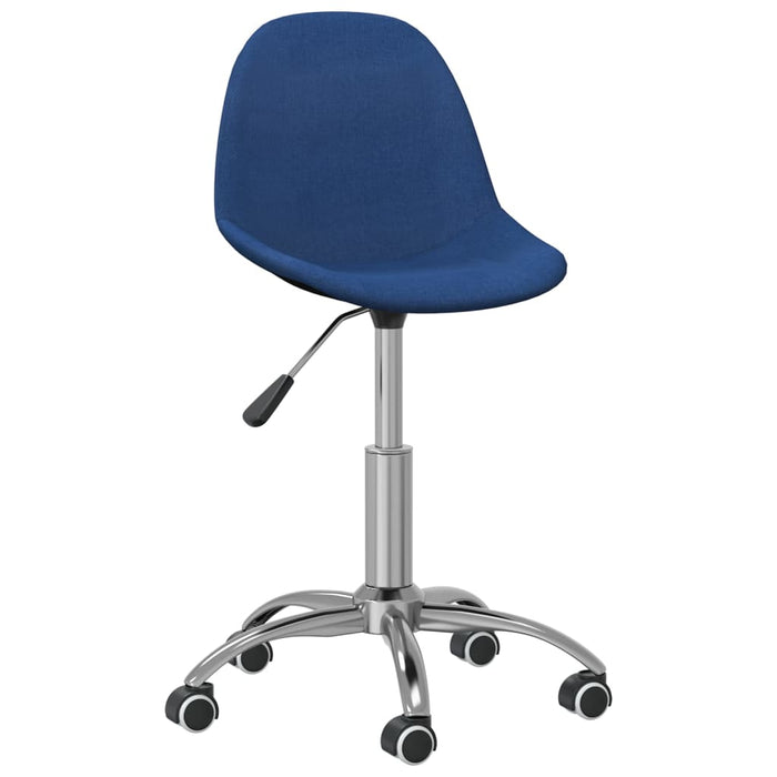 Esszimmerstühle 2 Stk. Drehbar Blau Stoff