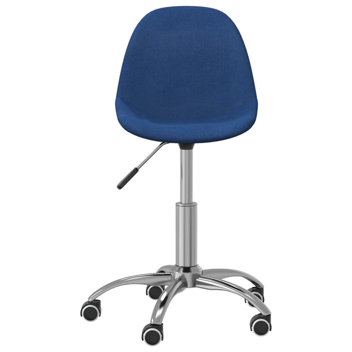 Esszimmerstühle 2 Stk. Drehbar Blau Stoff