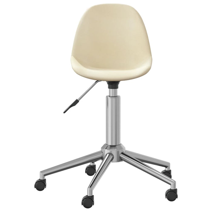 Esszimmerstühle 2 Stk. Drehbar Creme Stoff