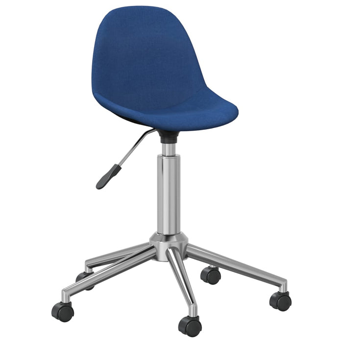 Esszimmerstühle 2 Stk. Drehbar Blau Stoff
