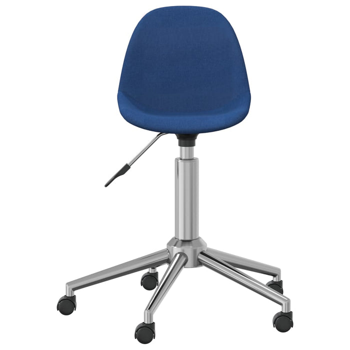 Esszimmerstühle 2 Stk. Drehbar Blau Stoff