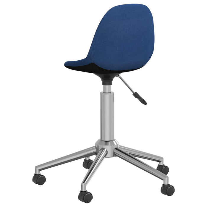 Esszimmerstühle 2 Stk. Drehbar Blau Stoff