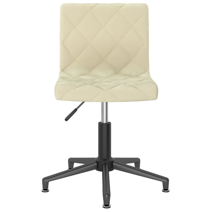 Esszimmerstühle 2 Stk. Drehbar Creme Samt