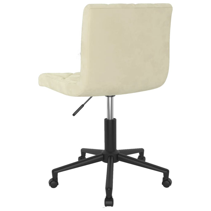 Esszimmerstühle 2 Stk. Drehbar Creme Samt