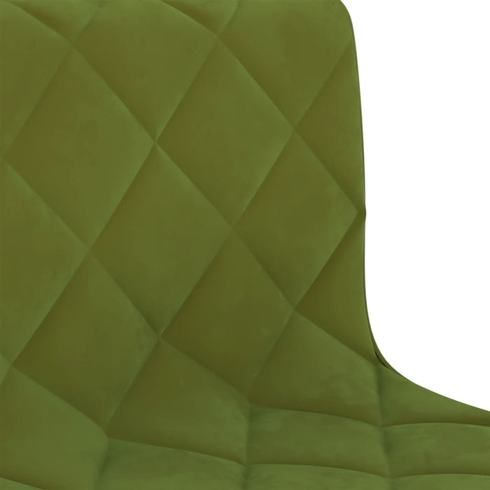 Dining room chairs 2 pcs. Swivel light green velvet