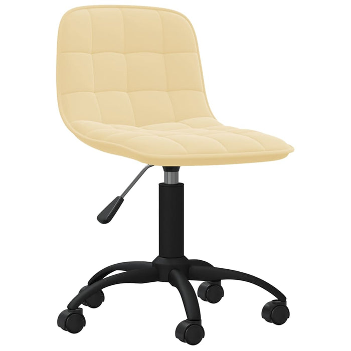 Esszimmerstühle 2 Stk. Drehbar Creme Samt