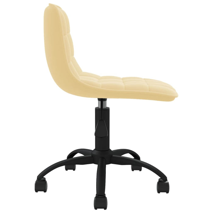 Esszimmerstühle 2 Stk. Drehbar Creme Samt