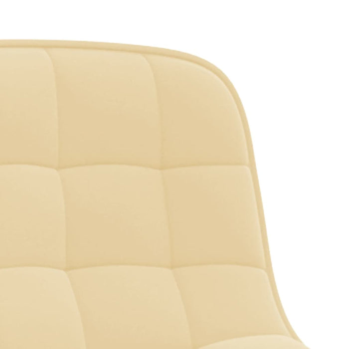 Esszimmerstühle 2 Stk. Drehbar Creme Samt