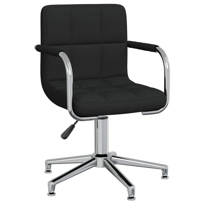 Drehbare Esszimmerstühle 2 Stk. Schwarz Stoff
