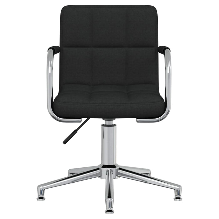Drehbare Esszimmerstühle 2 Stk. Schwarz Stoff
