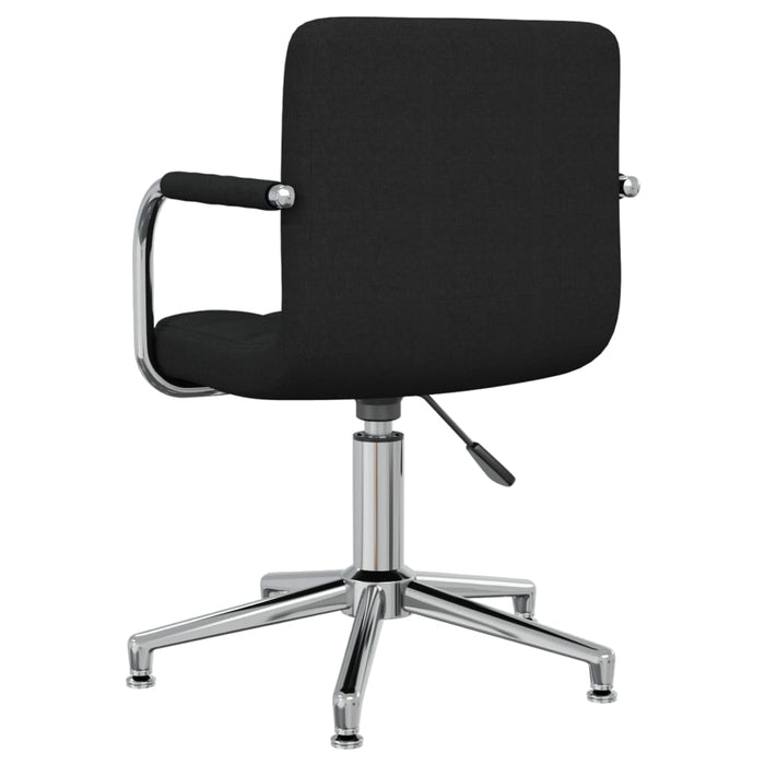 Drehbare Esszimmerstühle 2 Stk. Schwarz Stoff