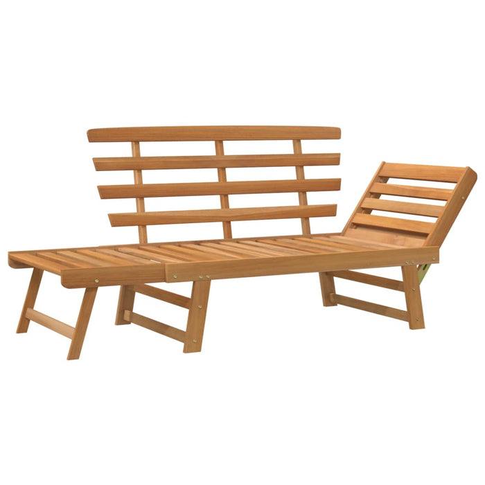 Garden bench 2-in-1 190 cm solid acacia wood