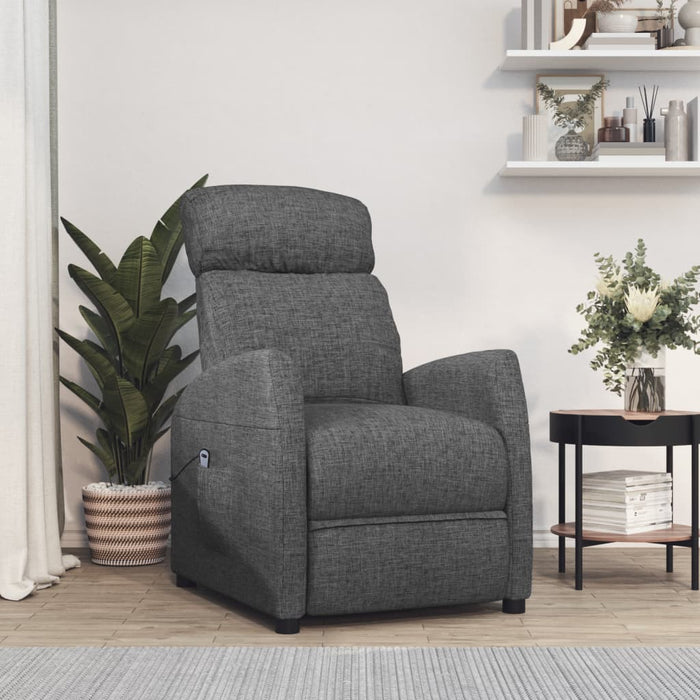 Relaxsessel Elektrisch Dunkelgrau Stoff
