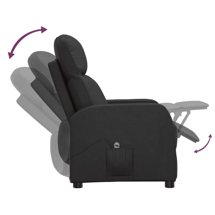 Relaxsessel Elektrisch Schwarz Kunstleder