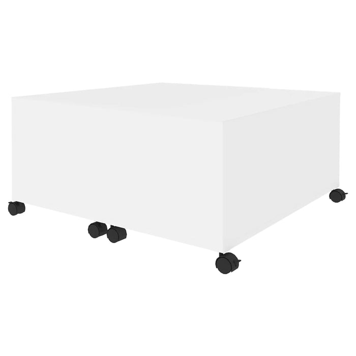 Couchtisch Weiß 75x75x38 cm Holzwerkstoff