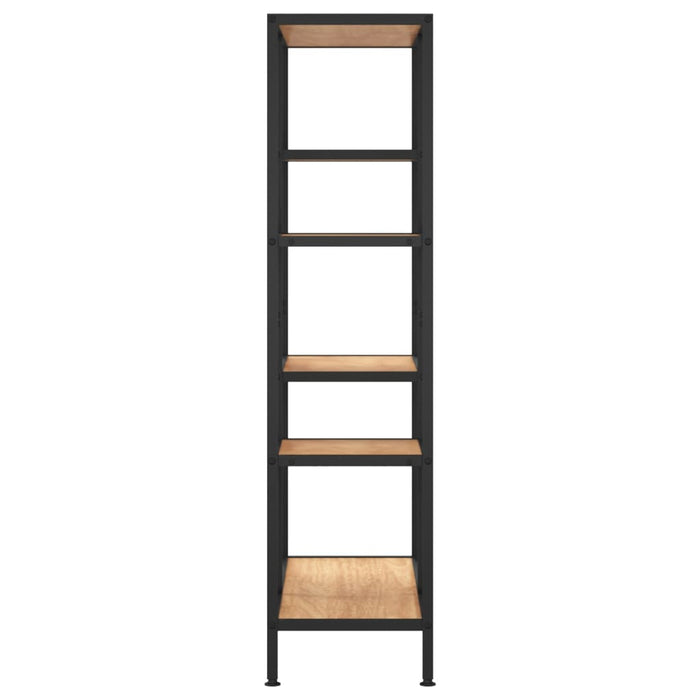 Bookcase 80x30x120 cm steel and wood material