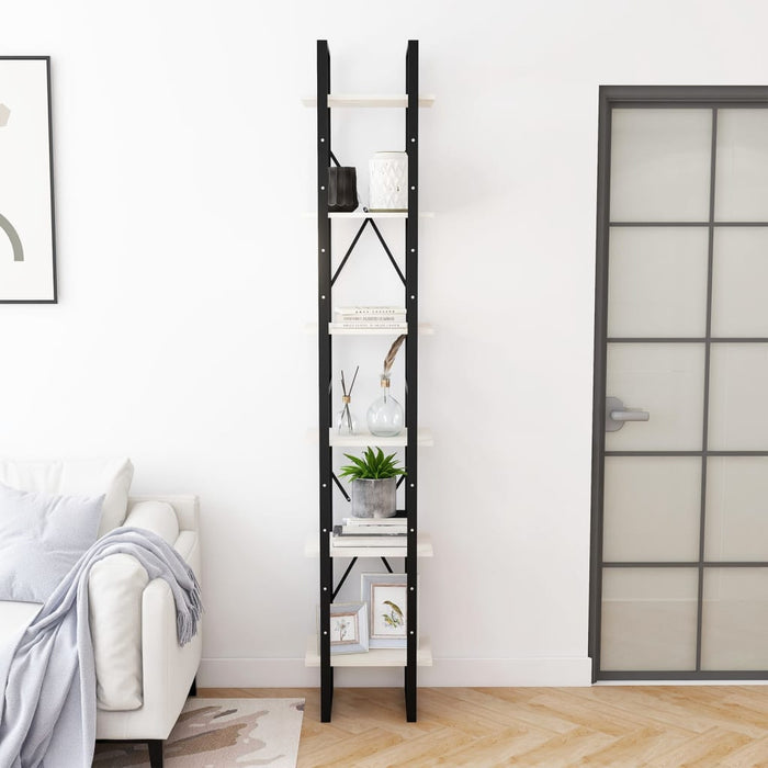 Hochschrank Weiß 40x30x210 cm Massivholz Kiefer