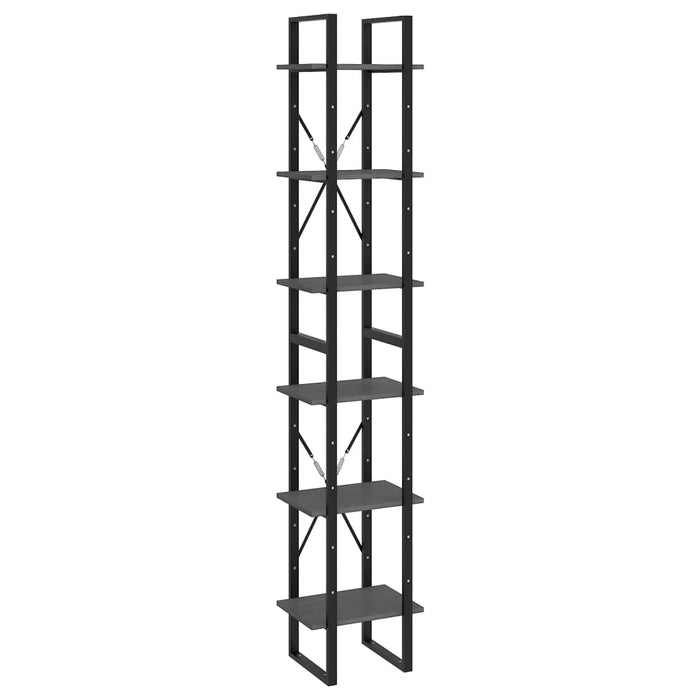 Hochschrank Grau 40x30x210 cm Massivholz Kiefer