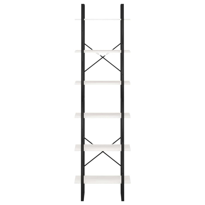 Lagerregal Weiß 60x30x210 cm Massivholz Kiefer