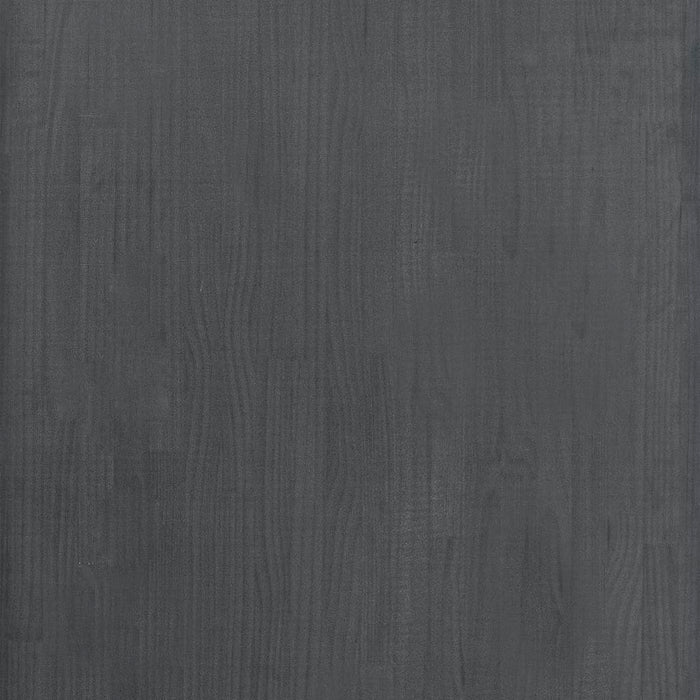 Storage shelf gray 60x30x210 cm solid pine wood