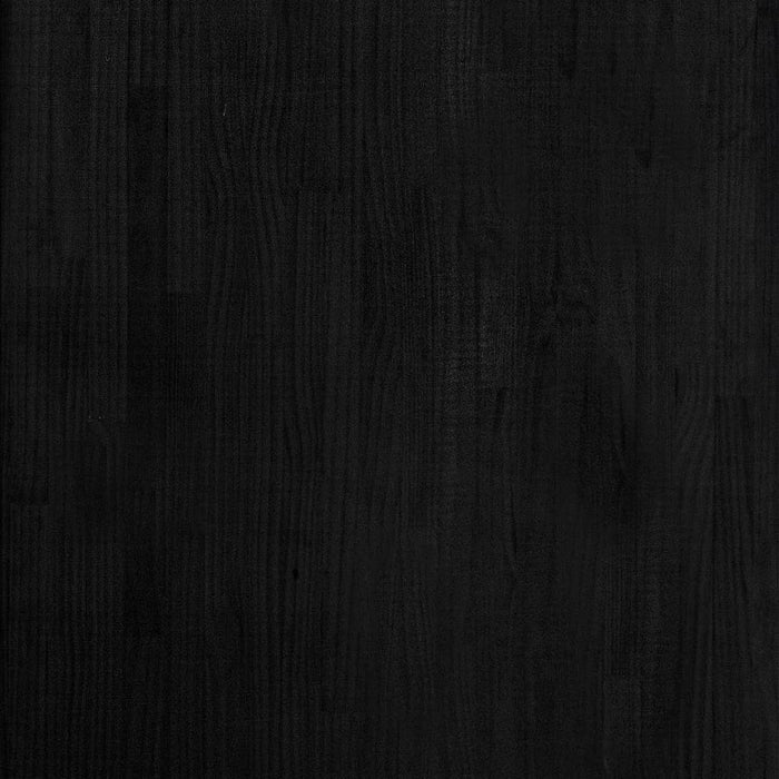 Lagerregal Schwarz 60x30x210 cm Massivholz Kiefer