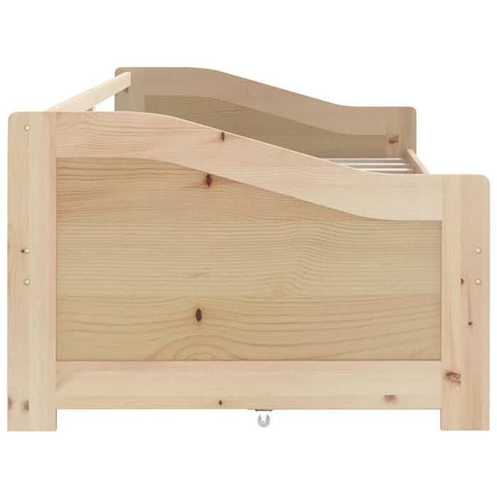 Tagesbett 3-Sitzer mit Schubladen Massivholz Kiefer 90x200 cm