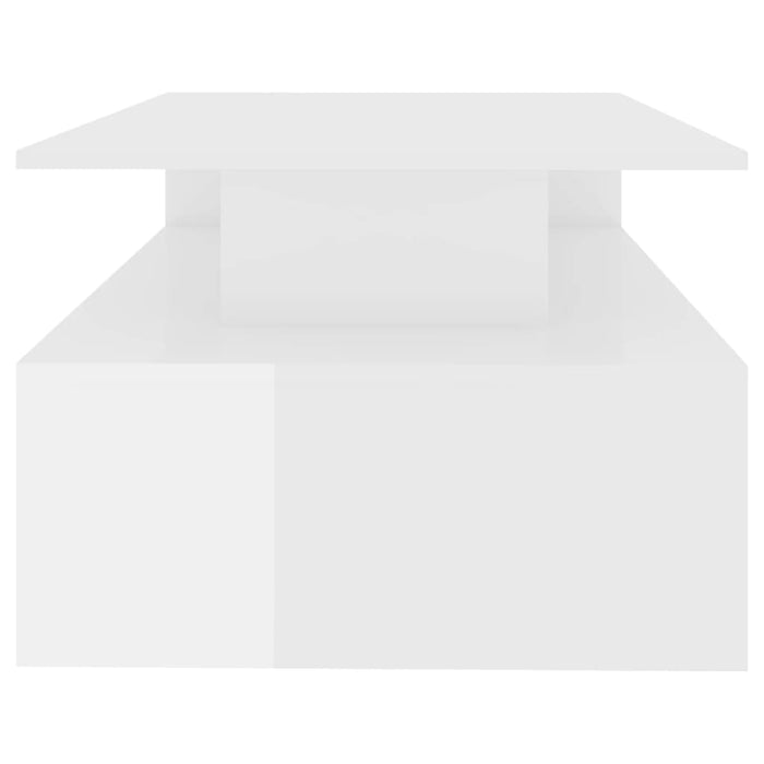 Couchtisch Hochglanz-Weiß 90x60x42,5 cm Holzwerkstoff