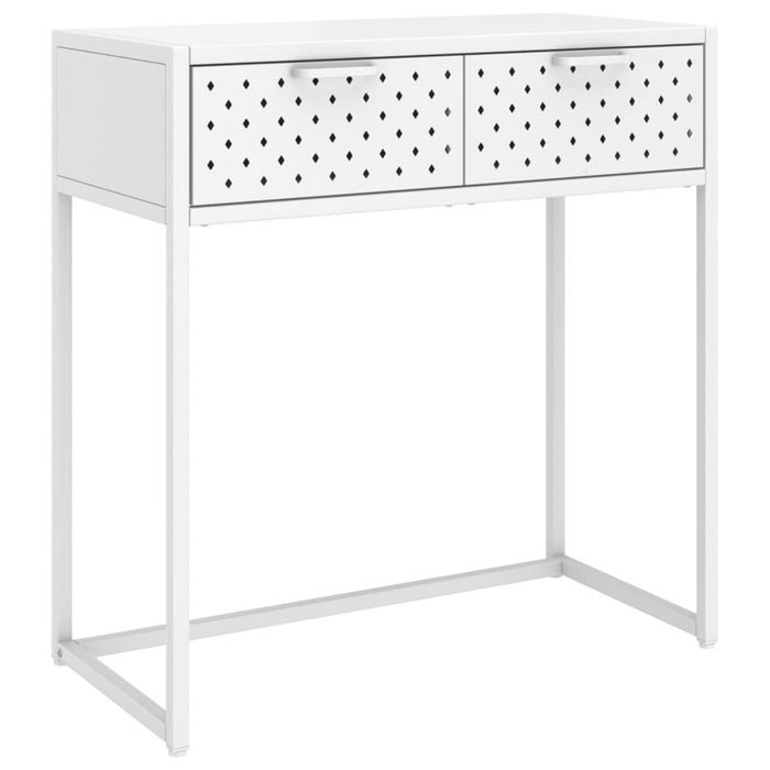 Konsolentisch Weiß 72x35x75 cm Stahl