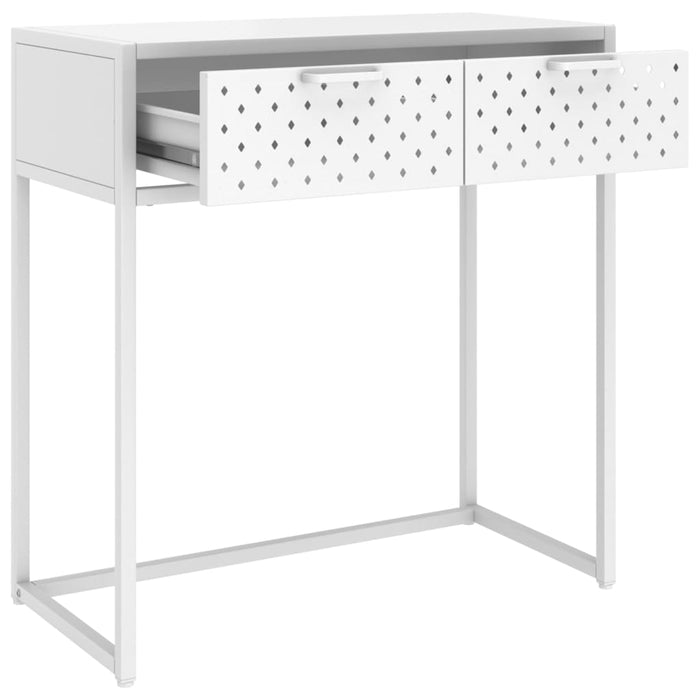 Konsolentisch Weiß 72x35x75 cm Stahl