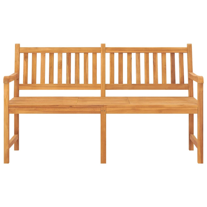 3-seater garden bench with table 150 cm solid teak wood
