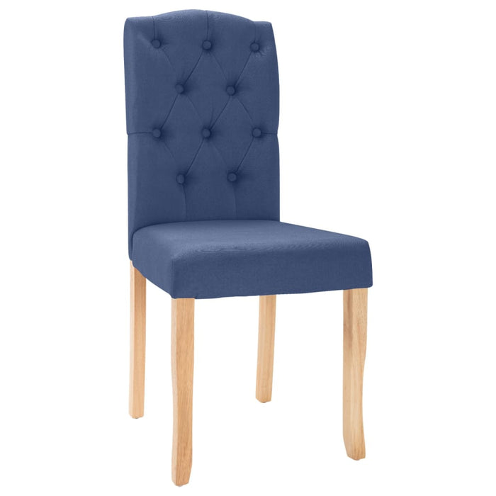 Dining room chairs 4 pcs. Blue fabric