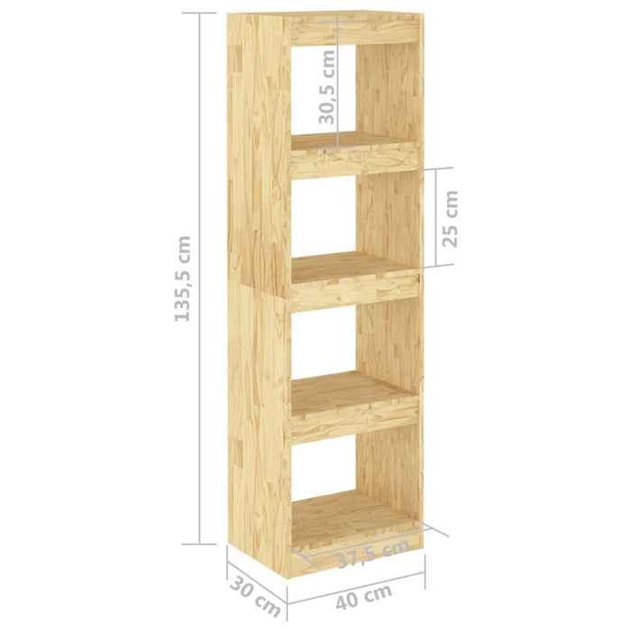 Bücherregal Raumteiler 40x30x135,5 cm Massivholz Kiefer