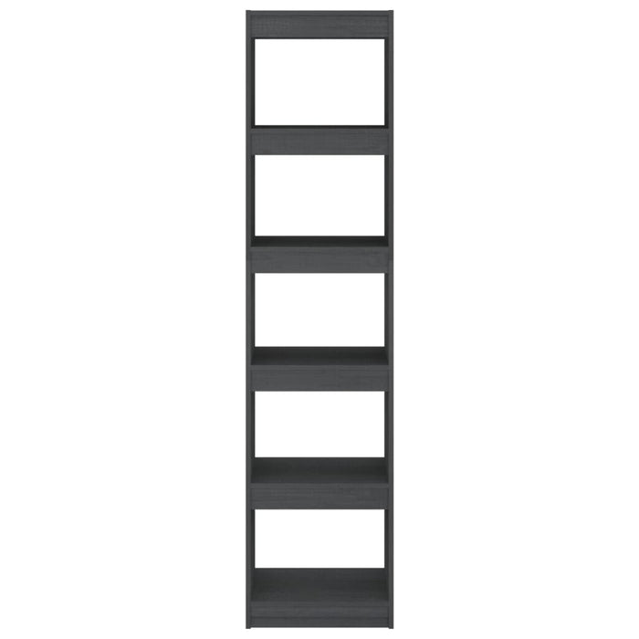 Bücherregal/Raumteiler Grau 40x30x167,5 cm Massivholz Kiefer