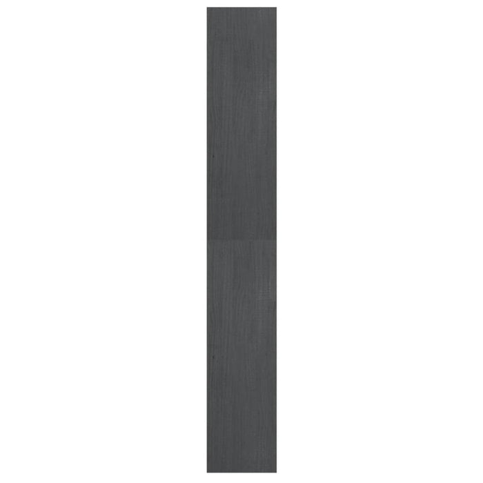 Bücherregal/Raumteiler Grau 40x30x199 cm Massivholz Kiefer