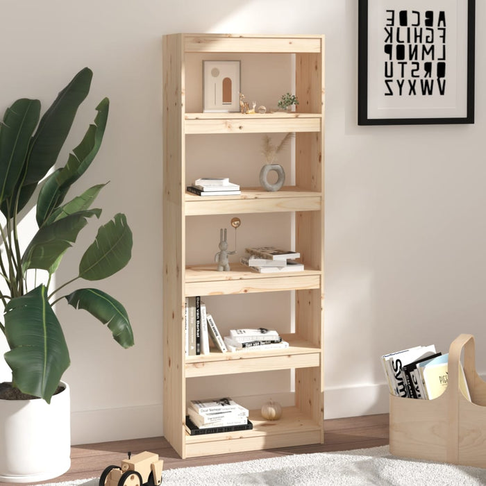 Bookcase/room divider 60x30x167.5 cm solid pine wood