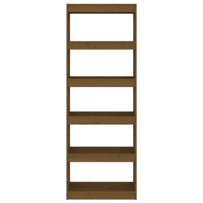 Bücherregal/Raumteiler Honigbraun 60x30x167,5 cm Kiefernholz