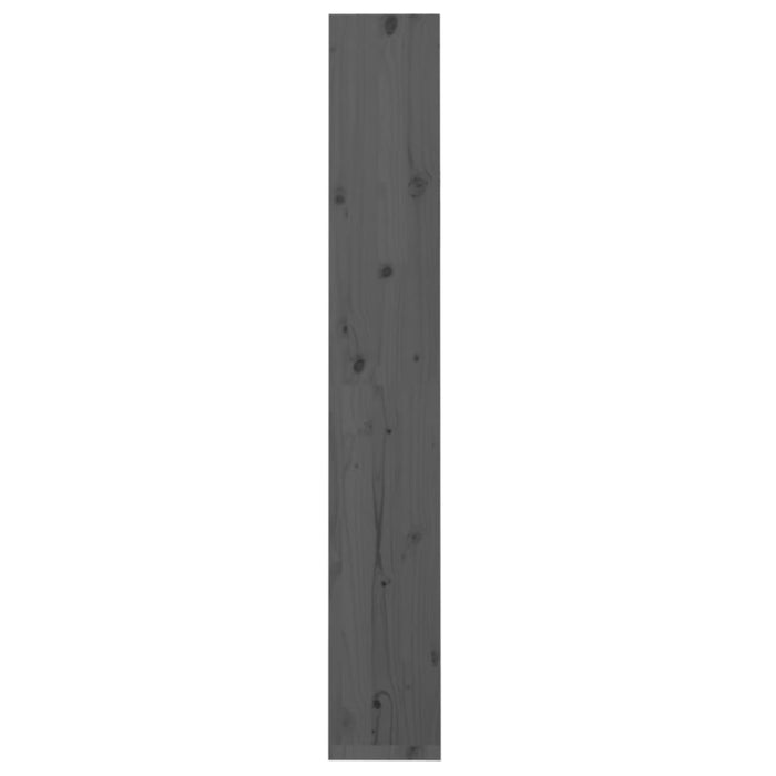 Bücherregal/Raumteiler Grau 60x30x199,5 cm Massivholz Kiefer