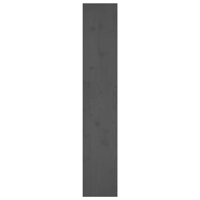 Bücherregal/Raumteiler Grau 80x30x167,4 cm Massivholz Kiefer